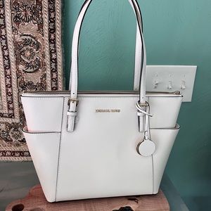 Brand new Michael Kors Optic White Leather Tote